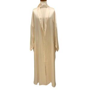 Design Assets silk robe womens ivory one size